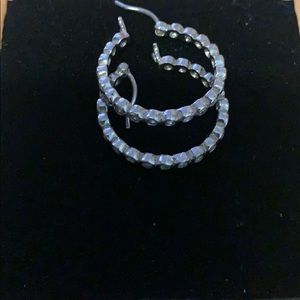 Sterling silver small hoops earrings